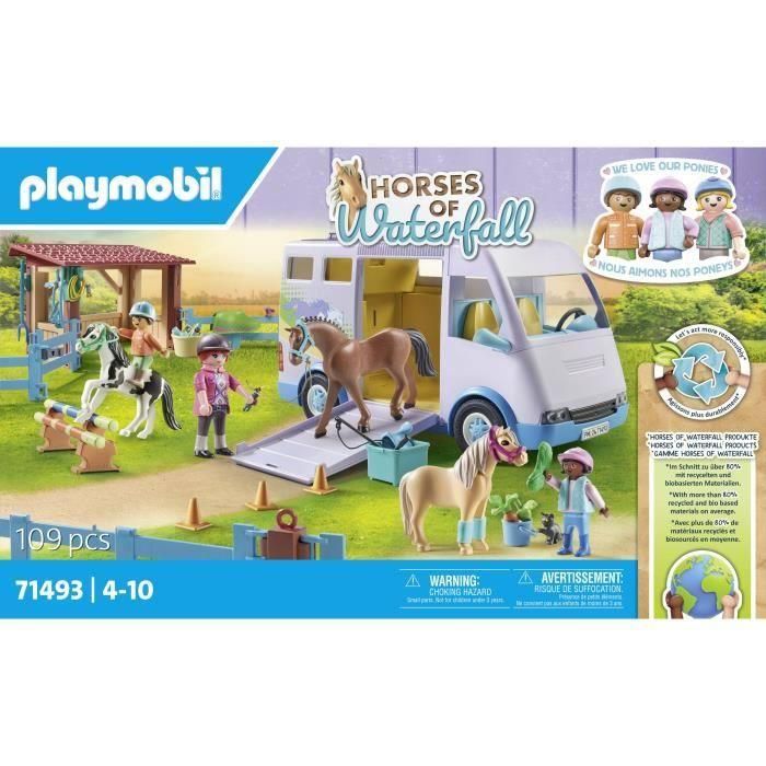 PLAYMOBIL 71493 Furgoneta para caballos y ponis con recinto 4 PLAYMOBIL 71493 Furgoneta para caballos y ponis con recinto 4