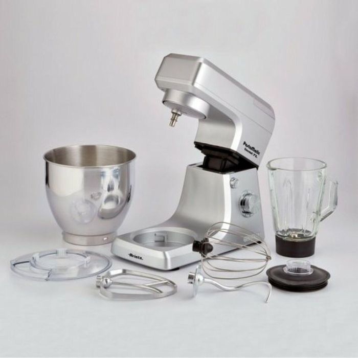 Ariete 1598/1 Robot de Cocina Gourmet 7L con Jarra de Vidrio 1.5L, Acero Inoxidable y Accesorios - Pastamatic 4 Ariete 1598/1 Robot de Cocina Gourmet 7L con Jarra de Vidrio 1.5L, Acero Inoxidable y Accesorios - Pastamatic 4