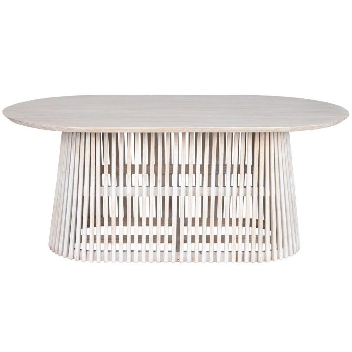 Mesa de Comedor Home ESPRIT Blanco madera de mindi 180 x 100 x 75 cm 0 Mesa de Comedor Home ESPRIT Blanco madera de mindi 180 x 100 x 75 cm 0