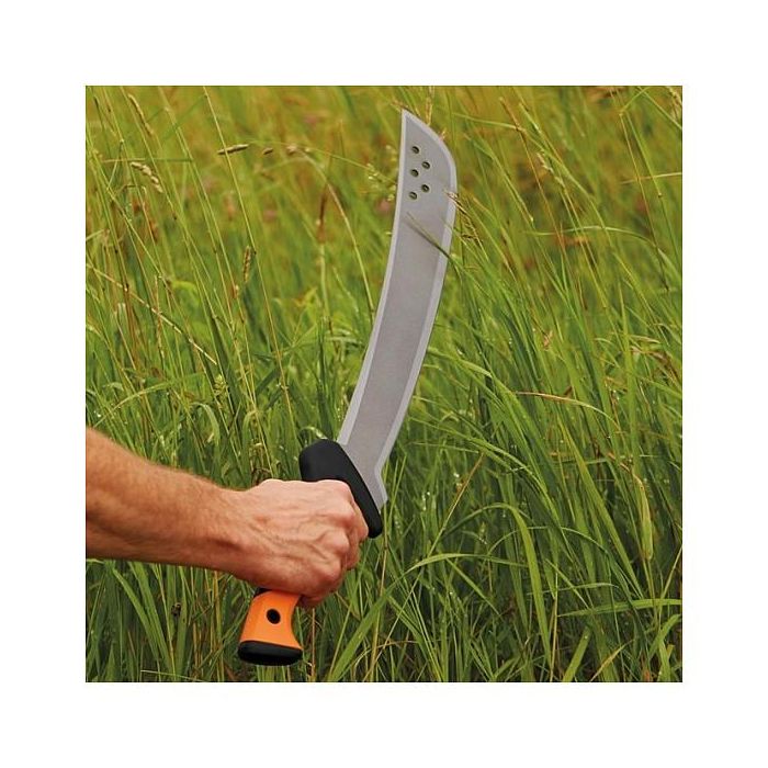 Fiskars Machete Solid Acero Inoxidable Longitud Hoja 38 cm 700 mm Peso 990 g Mango Ergonómico Naranja para Jardinería y Aventura 2 Fiskars Machete Solid Acero Inoxidable Longitud Hoja 38 cm 700 mm Peso 990 g Mango Ergonómico Naranja para Jardinería y Aventura 2