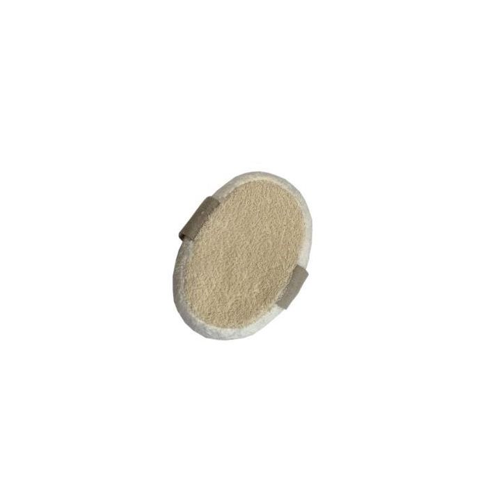 NATURASPA Esponja de Baño de Lino y Algodón Natural Exfoliante Suave para Piel Sensible y Activación Circulación