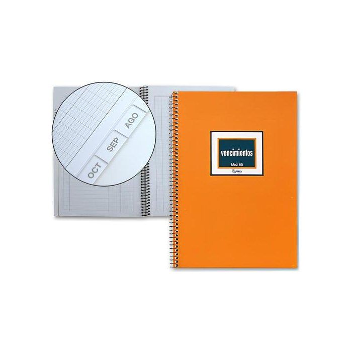 Miquelrius N.96 Cuaderno Espiral 4º Natural 100 Hojas 102 g/m² Vencimientos