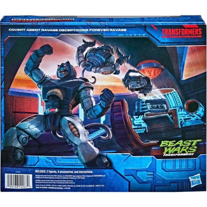 Blister figura Covert Agent Ravage + Decepticon Forever Ravage War From Cybertron Transformers 15cm 4