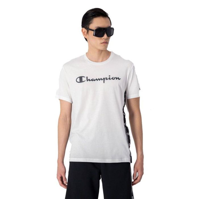 Camiseta de Manga Corta Hombre Champion 218477-WW001 Blanco