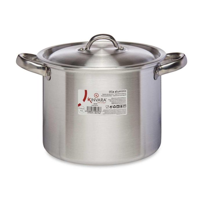 Olla de Aluminio Kinvara 20 cm 4,5 L - Apta Gas, Horno y Lavavajillas (6 Unidades) 1 Olla de Aluminio Kinvara 20 cm 4,5 L - Apta Gas, Horno y Lavavajillas (6 Unidades) 1