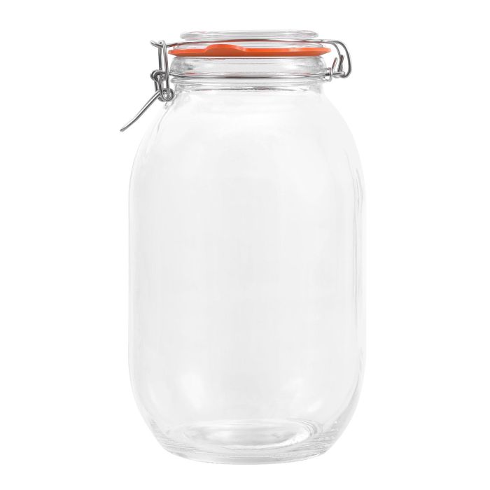 Tarro Hermético de Vidrio Clip 3000 ml - La Mediterranea (6 Unidades) 10 Tarro Hermético de Vidrio Clip 3000 ml - La Mediterranea (6 Unidades) 10