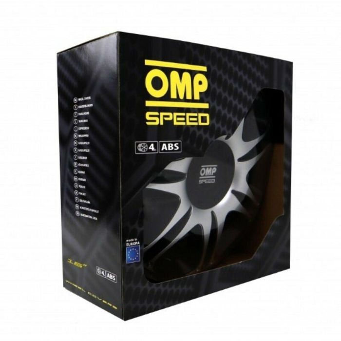 Tapacubos OMP Ghost Speed Negro Plateado 16" (4 uds) 1 Tapacubos OMP Ghost Speed Negro Plateado 16" (4 uds) 1