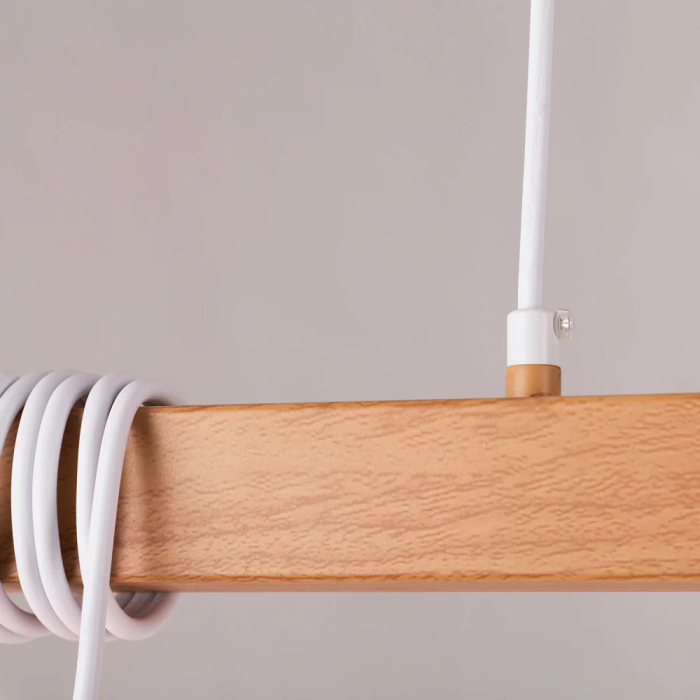 Lámpara Colgante Indaiatuba Metal y Madera SKD-P80017 2