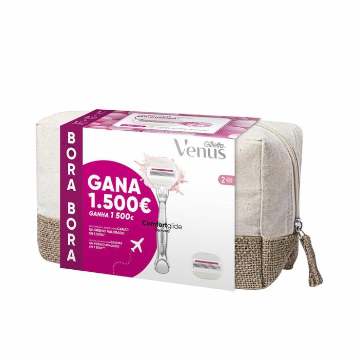 Gillette Venus Sugarberry Neceser Bora Bora con máquina y 2 recambios - Depilación suave y precisa