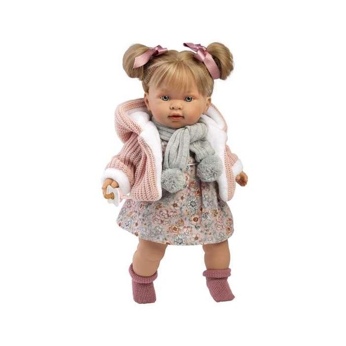 Muñeca llorona alexandra chaqueta de lana y bufanda 42cm Muñeca llorona alexandra chaqueta de lana y bufanda 42cm