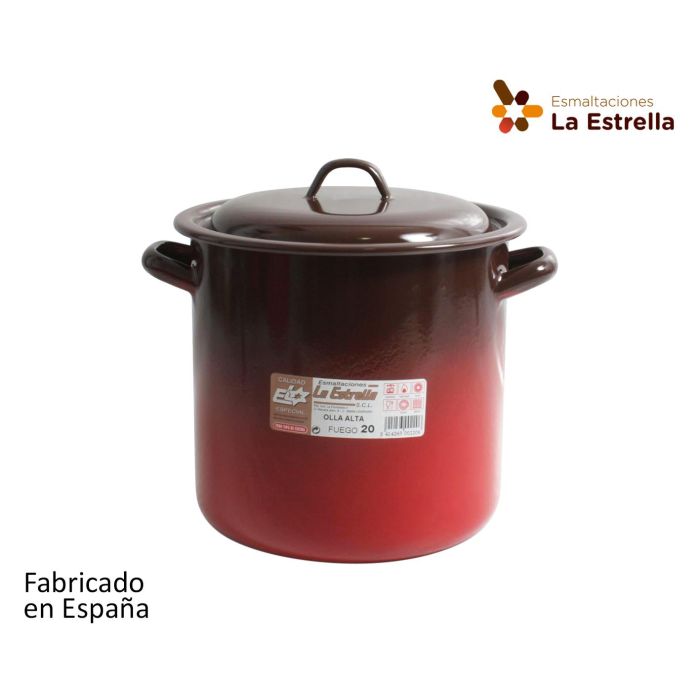 Olla Alta con Tapa 20 cm - 4L Fuego - La Estrella (2 Unidades) Olla Alta con Tapa 20 cm - 4L Fuego - La Estrella (2 Unidades)