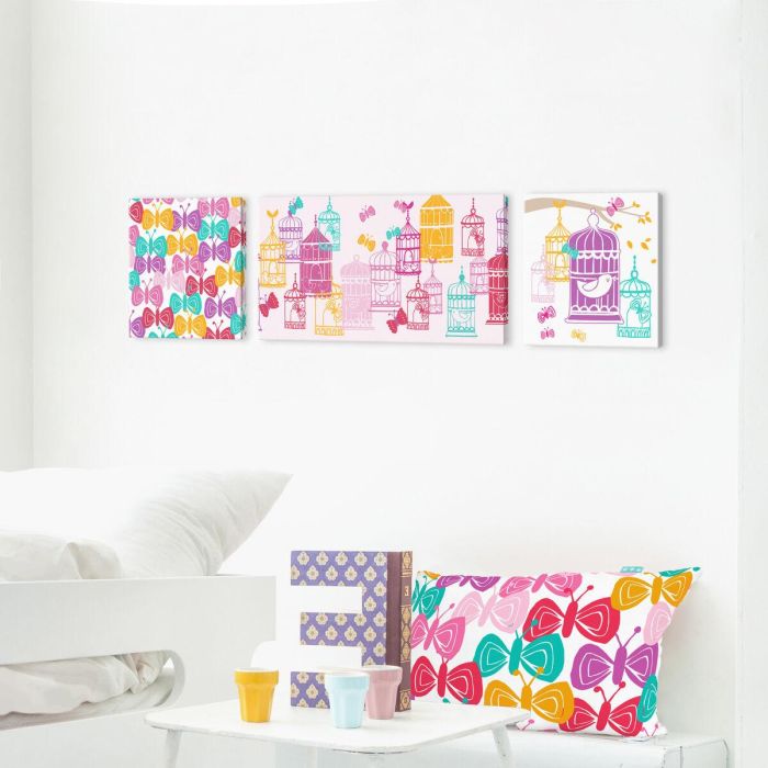 Lienzo HappyFriday MOSHI MOSHI Multicolor 28 x 3 x 28 cm Lienzo HappyFriday MOSHI MOSHI Multicolor 28 x 3 x 28 cm
