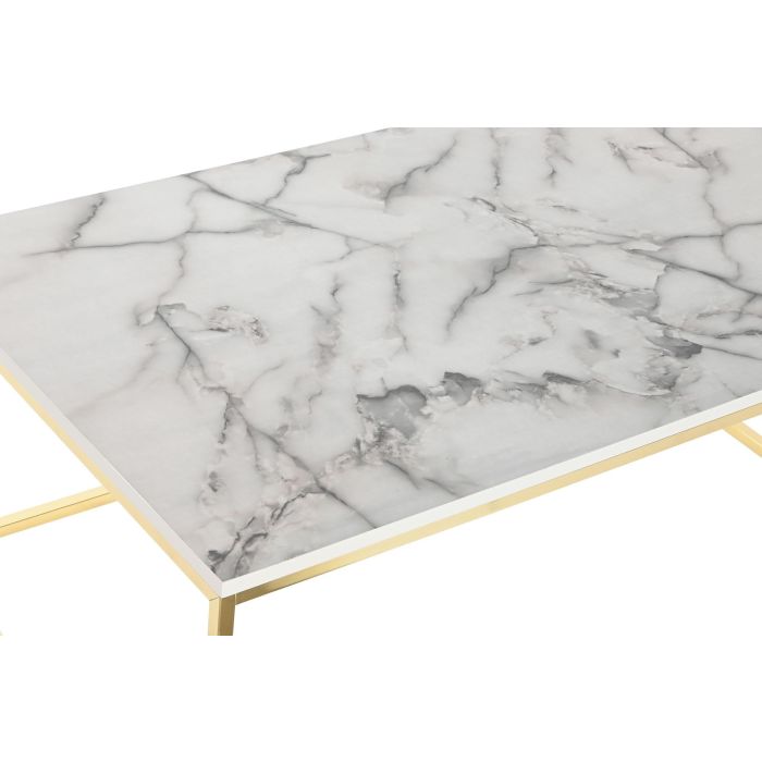 Mesa Centro Chic DKD Home Decor Blanco Dorado 60 x 40 x 100 cm 1 Mesa Centro Chic DKD Home Decor Blanco Dorado 60 x 40 x 100 cm 1