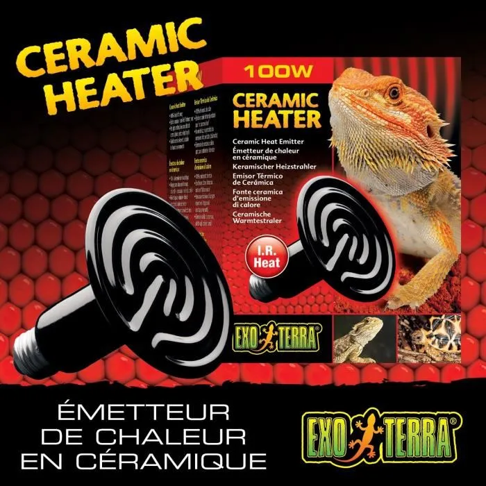 Exo Terra Bombilla Calentador Cerámico 60W - Calor Infrarrojo Sin Luz para Reptiles 3
