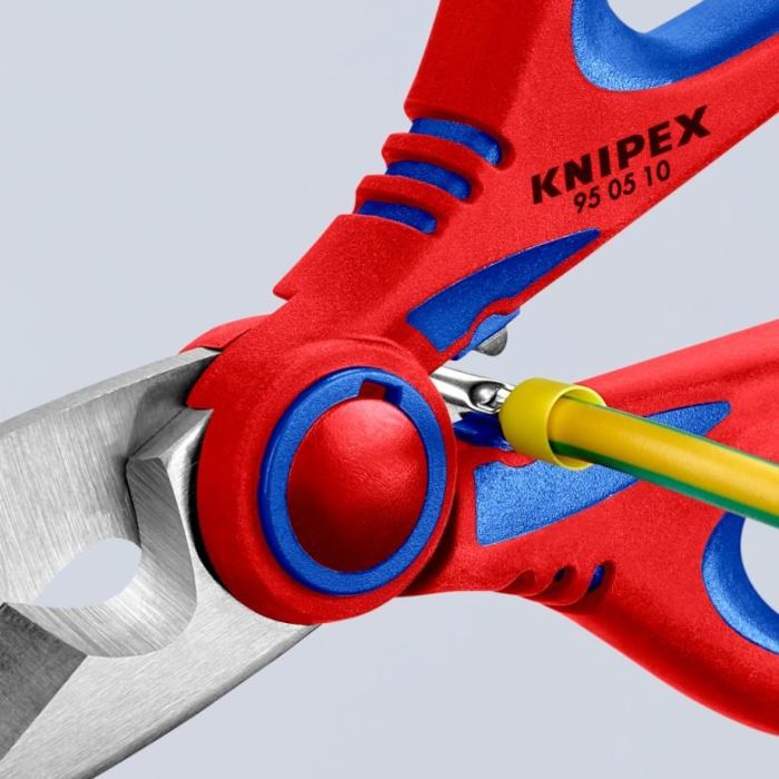 KNIPEX Elektrikerschere mit Crimpstelle 23 KNIPEX Elektrikerschere mit Crimpstelle 23