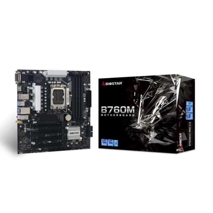 Biostar Placa Base B760Mxc Pro Matx Intel B760 LGA1700 DDR4 Micro ATX