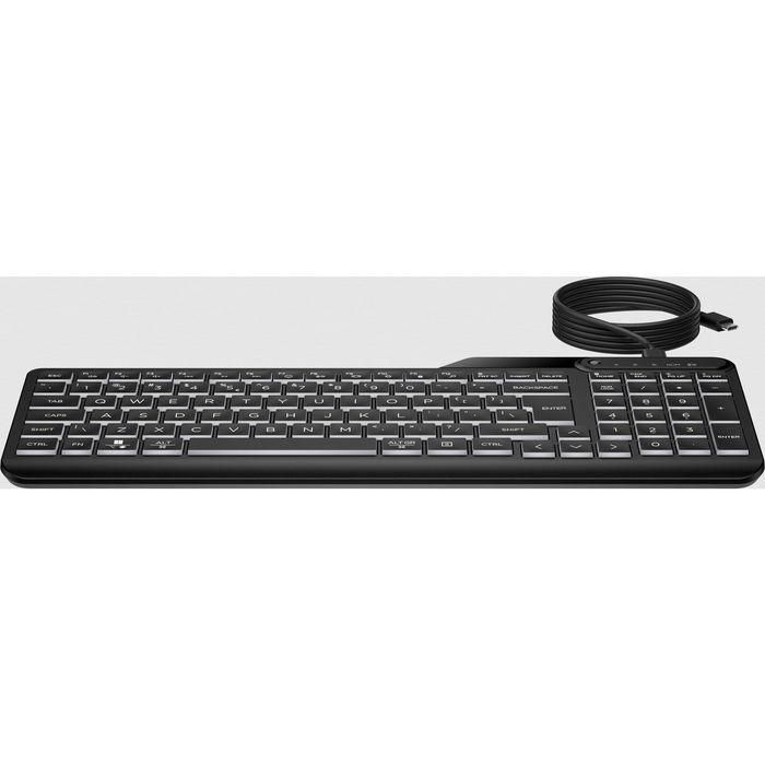 HP 400 Teclado con Cable Retroiluminado Blanco Cálido, Teclas Silenciosas, 12 Programables, Delgado y Desinfectable 18 HP 400 Teclado con Cable Retroiluminado Blanco Cálido, Teclas Silenciosas, 12 Programables, Delgado y Desinfectable 18