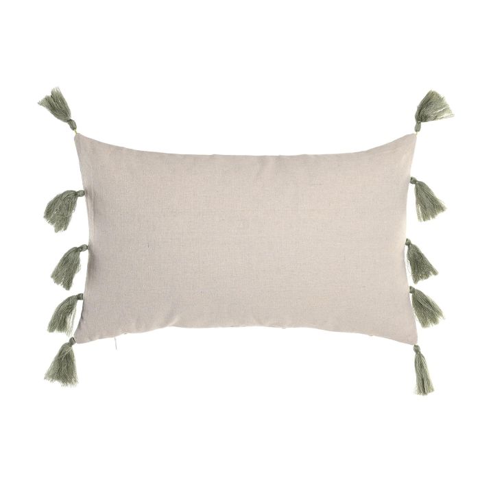 Cojin Boho DKD Home Decor Crudo Verde 50 x 30 cm (2 Unidades) 2 Cojin Boho DKD Home Decor Crudo Verde 50 x 30 cm (2 Unidades) 2