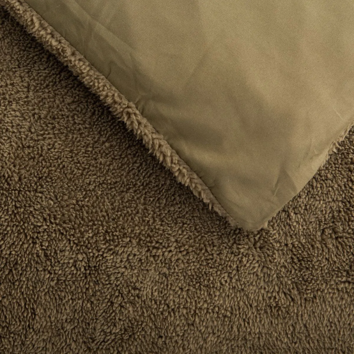 Today HOY Teddy Juego de Cama Doble 220 x 240 cm Verde Liso Ref. TOD1741852531802