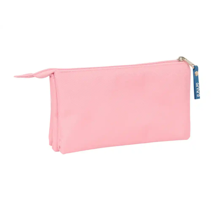 Safta Portatodo Triple El Pulpo Rosa 22x12x3 cm 1