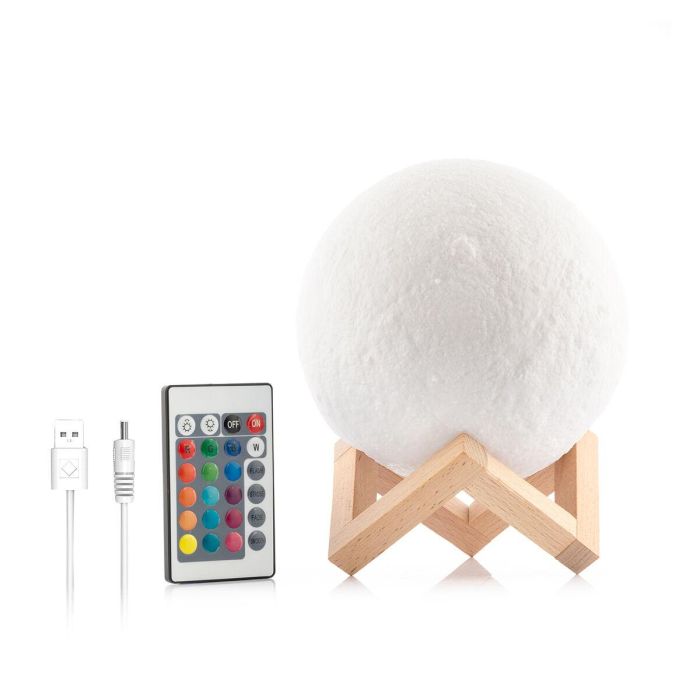 Lámpara LED Recargable Luna Moondy InnovaGoods 2 Lámpara LED Recargable Luna Moondy InnovaGoods 2