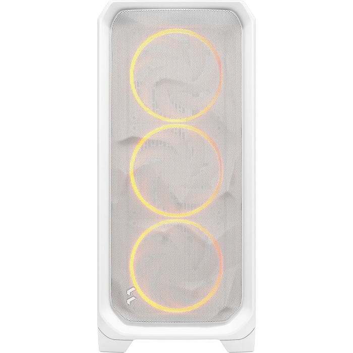 Fractal Design Caja Meshify 3 White RGB TG Clear Tint FD-C-MES3A-07 - Torre, Blanco, Ventiladores ARGB, Control RGB Web 1