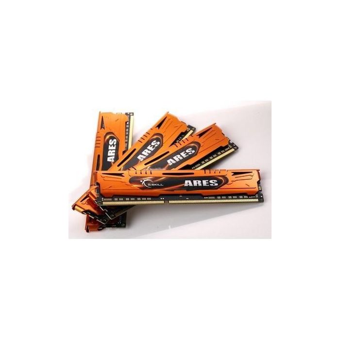 G.Skill F3-1600C10Q-32GAO Ares - Kit de Memoria RAM DDR3 de 32 GB (4x8 GB) PC3-12800 1600 MHz para Intel XMP
