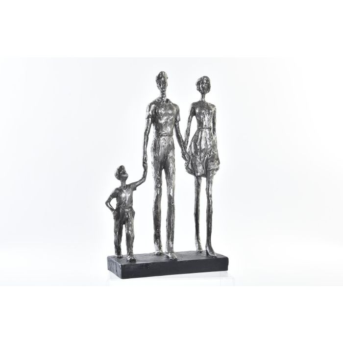 Figura Moderno DKD Home Decor Plateado Negro 11.5 x 41.5 x 26 cm