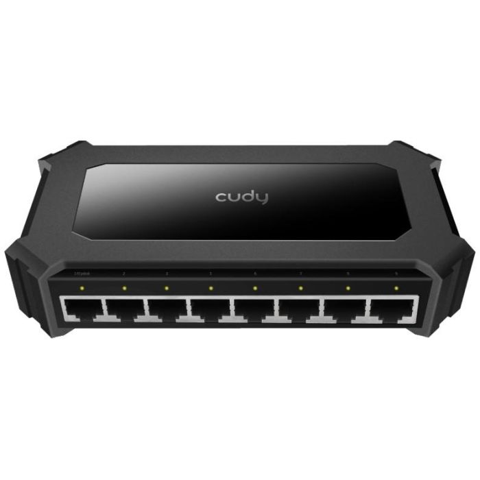 Cudy GS108D Switch Gigabit Ethernet 8 Puertos RJ-45 Negro Full Duplex 16 Gbit/s