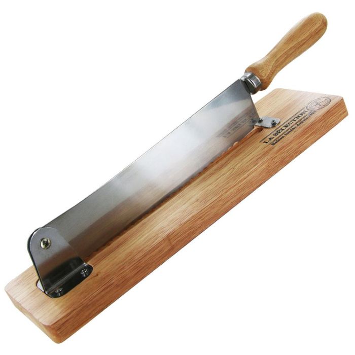Totally Addict Tabla con Cuchillo para Pan Industriel de Acero Inoxidable con Hoja Dentada de 25 cm 2