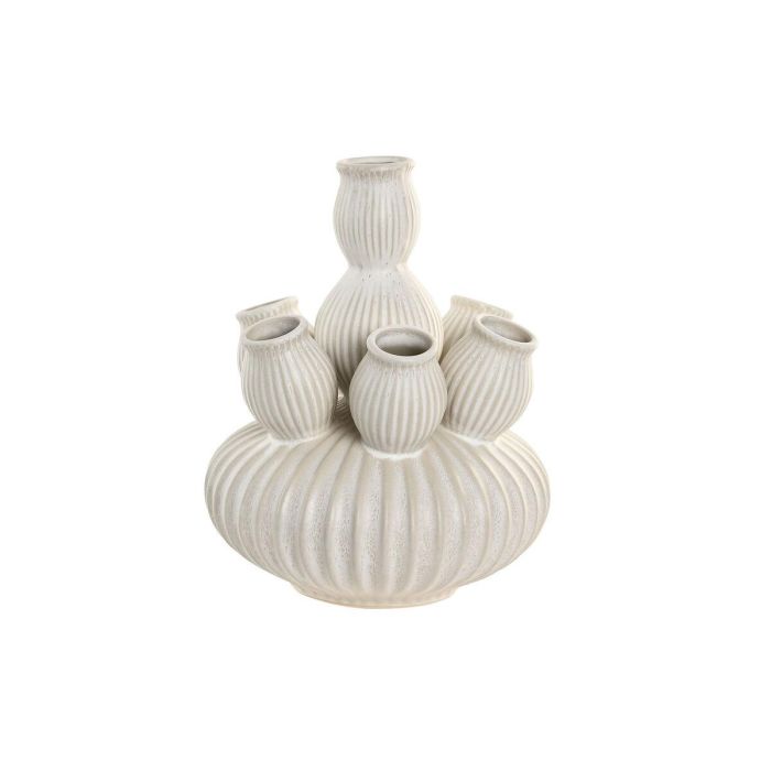 DKD Home Decor Jarrón Mediterráneo de Cerámica Crema 18 x 23 x 18 cm 0 DKD Home Decor Jarrón Mediterráneo de Cerámica Crema 18 x 23 x 18 cm 0