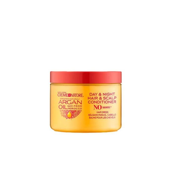 Creme Of Nature Acondicionador Cabello y Cuero Cabelludo con Aceite de Argán 135g - Hidratación, Suavidad y Brillo Sin Sulfatos
