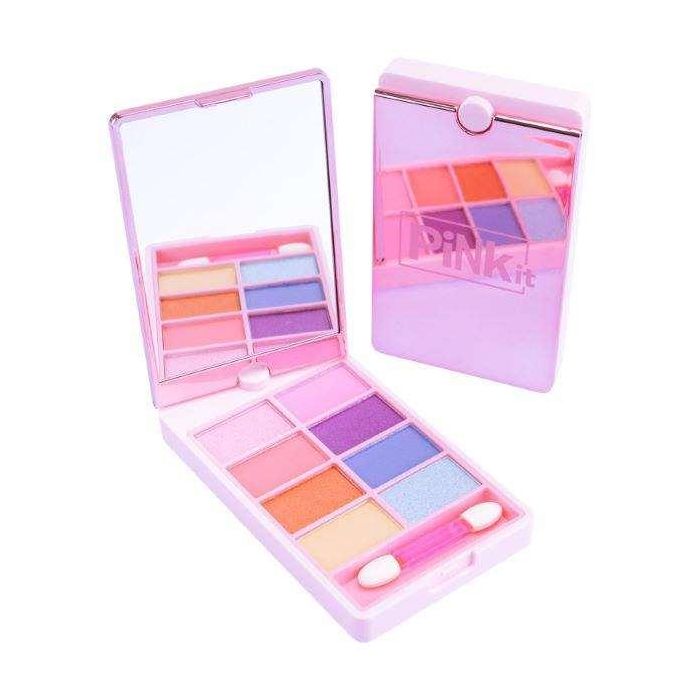 Nice Mini Espejo Maquillaje Pink It con 8 Sombras de Ojos y Aplicador de Doble Punta 1