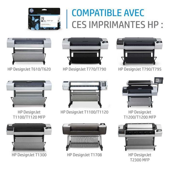 HP DesignJet Tinta HP 72 130 ml Negro Mate para Impresoras de Gran Formato 2