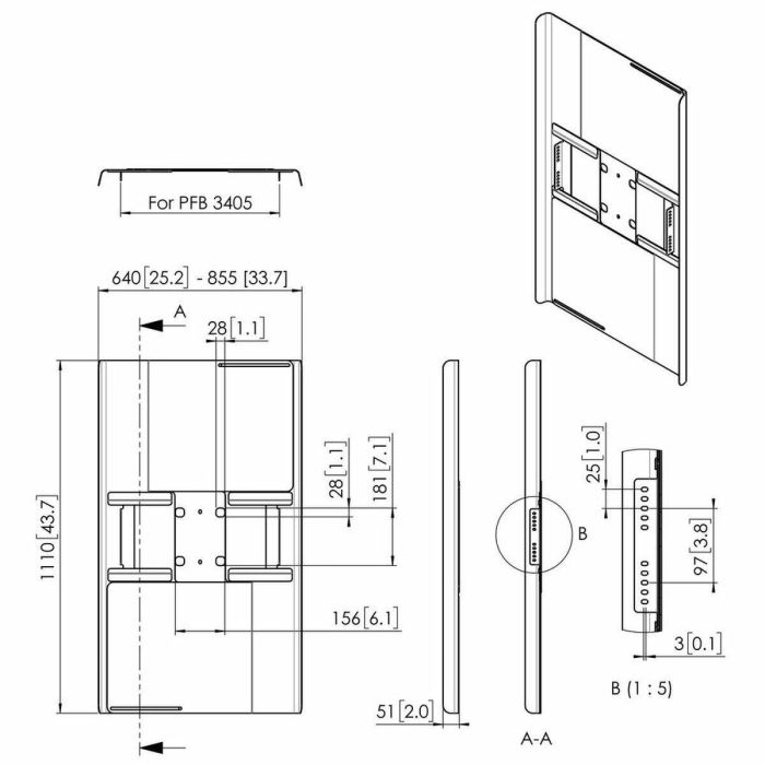 Soporte TV Vogel's PFA 9121 50-55" 1