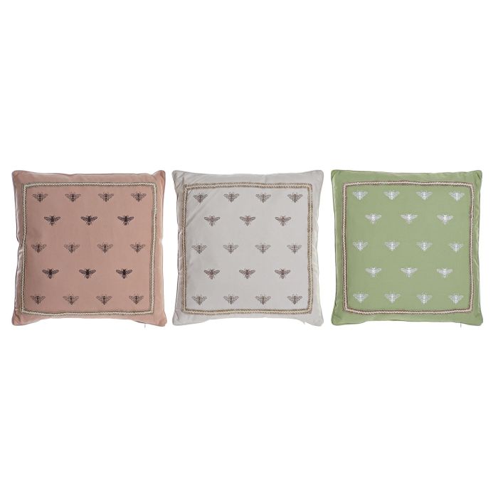 DKD Home Decor Cojin Shabby Rosa Blanco 10 x 45 x 45 cm (6 Unidades) 0 DKD Home Decor Cojin Shabby Rosa Blanco 10 x 45 x 45 cm (6 Unidades) 0