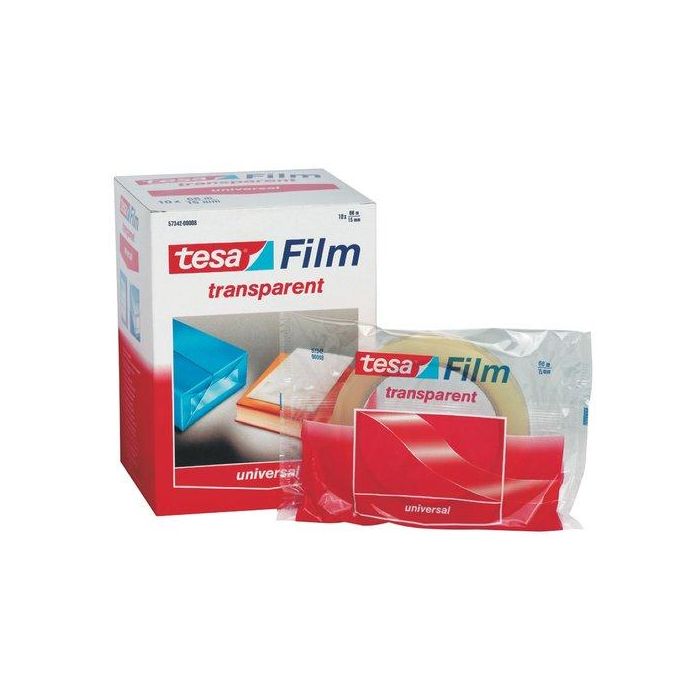 Tesa Cinta Adhesiva Transparente 15 mm x 33 m