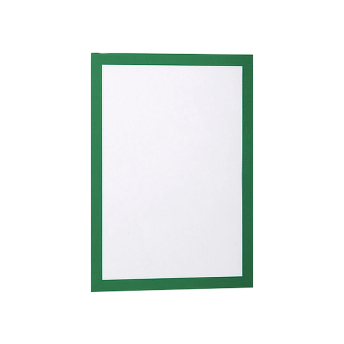 Durable Marco Porta Anuncios Magnético Adhesivo Removible DIN A4 Verde Pack 2 Unidades 1
