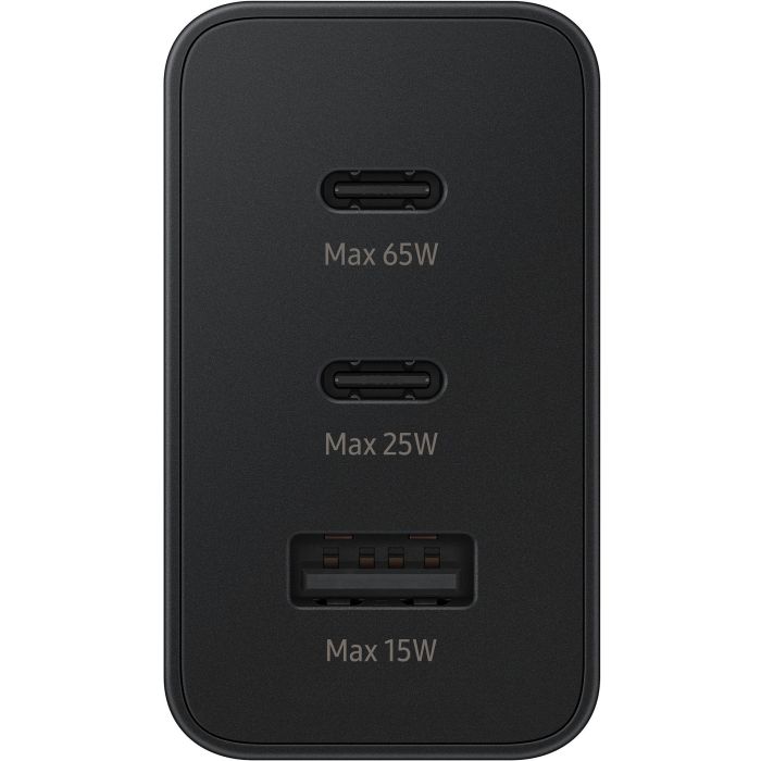 Samsung EP-T6530 Cargador de Pared Negro con 2 Puertos USB-C para Smartphone, Tableta, Portátil, Auriculares y Smartwatch 16