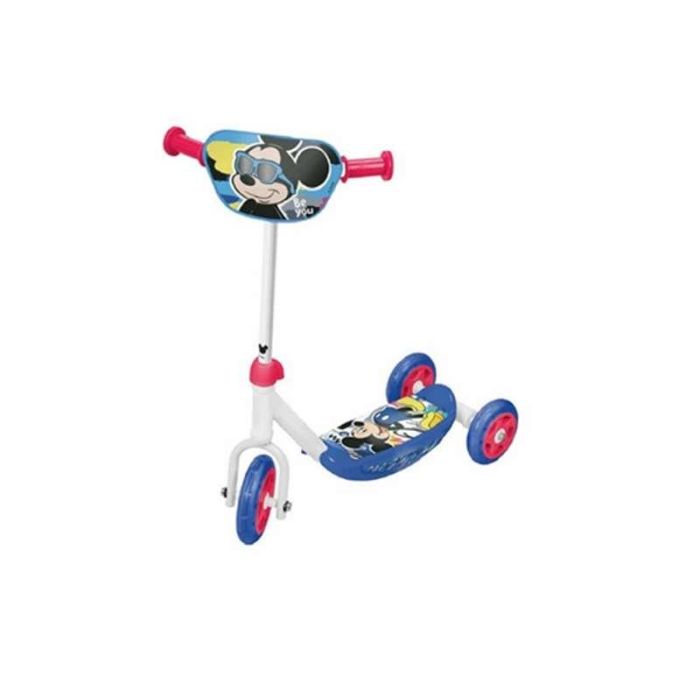 Amicjoc Patinete 3 Ruedas Mickey para niños de 2+ años - Aluminio y acero - 48x37x52 cm - Azul/Blanco/Rojo