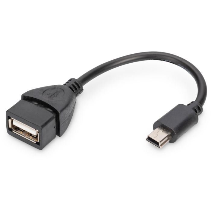 DIGITUS USB 2.0 Adapter OTG. Typ Mini B - A St/Bu 0.2m 0 DIGITUS USB 2.0 Adapter OTG. Typ Mini B - A St/Bu 0.2m 0