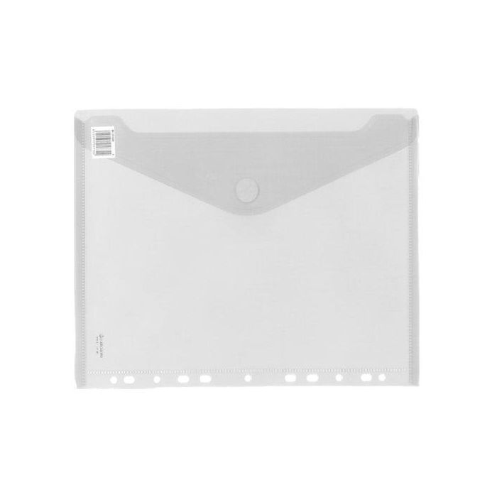 Dosier Sobre Carchivo Pp Velcro Fº Multitaladro Cristal 10 unidades