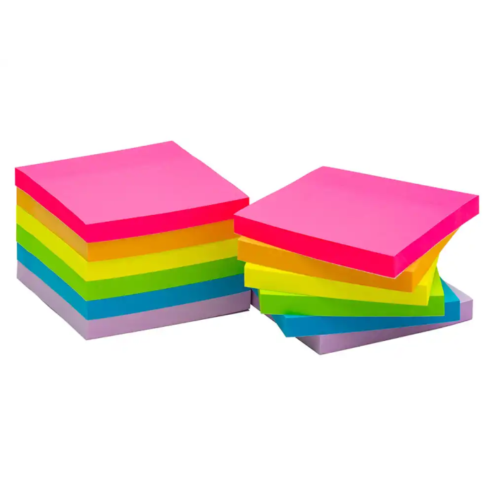 Q-connect Bloc de Notas Adhesivas 76x76 mm Colores Neón y Pastel Surtidos Certificado FSC 3 Q-connect Bloc de Notas Adhesivas 76x76 mm Colores Neón y Pastel Surtidos Certificado FSC 3