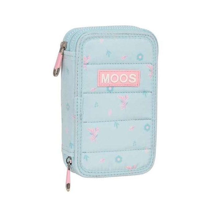 Plumier Doble Moos Garden Turquesa 12.5 x 19.5 x 4 cm (28 piezas) Plumier Doble Moos Garden Turquesa 12.5 x 19.5 x 4 cm (28 piezas)