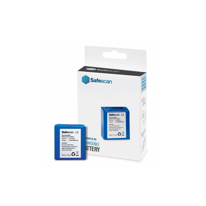Safescan Batería de Litio Recargable LB-105 para Safescan 155-S, hasta 30 horas, 10.8V/600mA