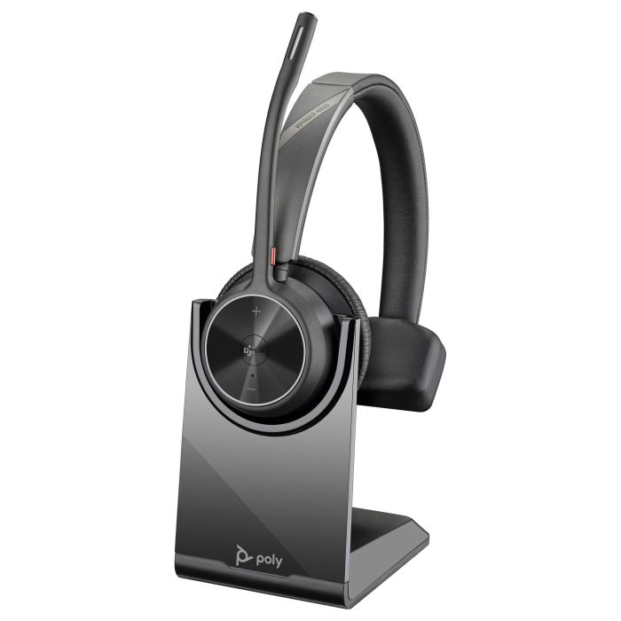 Poly Voyager 4310-M Auriculares Inalámbricos para Microsoft Teams con Adaptador BT700 y Base de Carga, Bluetooth, Micrófono, Negro 1