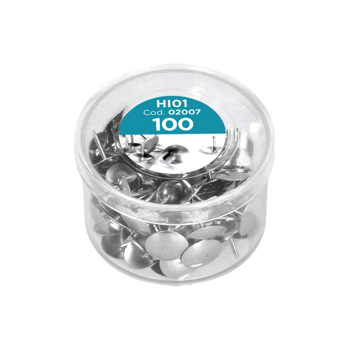 Liderpapel Chincheta Niquelada Caja de 100 Unidades 2