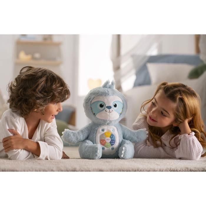 Gipsy Toys GIP3268060563058 Peluche Parlante Siméon, el cuentacuentos de las emociones 28cm Verde Agua 4