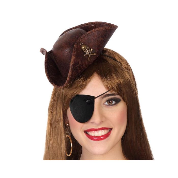 Sombrero Pirata Marrón Mujer Adulto