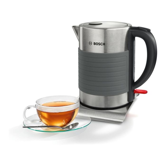 Bosch TWK7S05 Hervidor de Agua Eléctrico 1.7L 2200W Gris/Negro 2 Bosch TWK7S05 Hervidor de Agua Eléctrico 1.7L 2200W Gris/Negro 2
